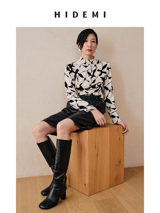 HIDEMI立体植绒印花上衣 商品图3