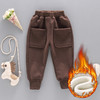【精选优质面料 舒适健康】新品冬季爆款裤子韩版中小童休闲裤男女童宝宝字母纯色绣花裤童装 商品缩略图9