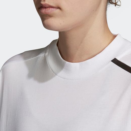 1折秒杀（C）adidas/阿迪达斯 女装夏季运动型格圆领短袖T恤 DX2489  非质量问题 不退不换 商品图4