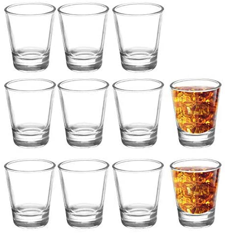 1.5 oz Clear Shot Glass Measuring Cup With Heavy Base For Tequila