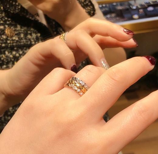 香奈儿 Chanel 戒指 永恒经典的香奈儿菱格纹戒指图案 厚金电镀层 Au 75 商品图7