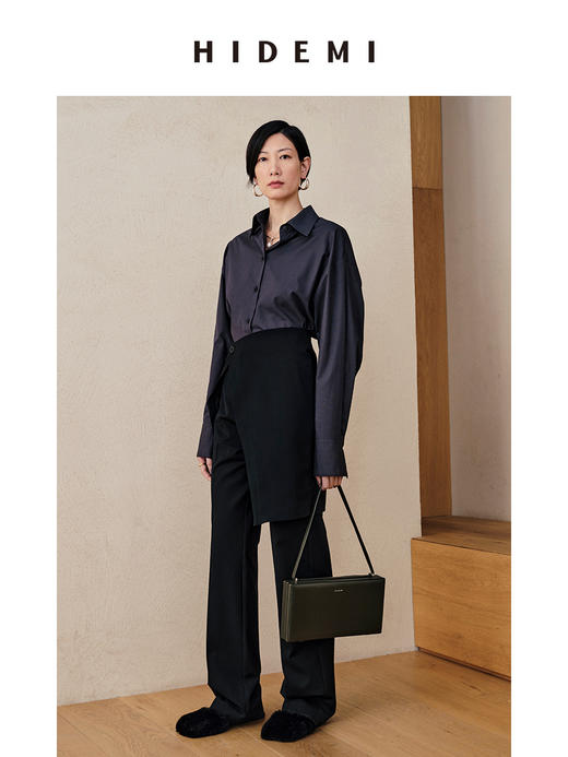HIDEMI 腰片设计感裙装两件套式西裤 商品图7