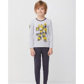 天空之城-AIMER KIDS-变形金刚大黄蜂保暖套装