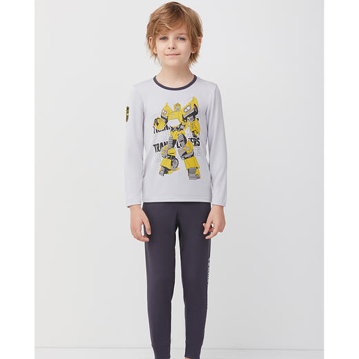 天空之城-AIMER KIDS-变形金刚大黄蜂保暖套装 商品图0