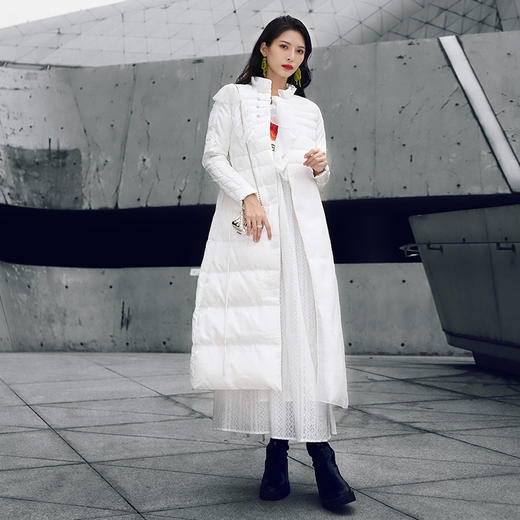 风清月白长款羽绒服 | 新中式设计 | 仙气时尚保暖 | 现货  商品图0