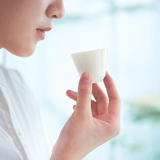 【积分兑换】山田土丨如初盖碗套组  德化白瓷茶具 舒适防烫 商品图3