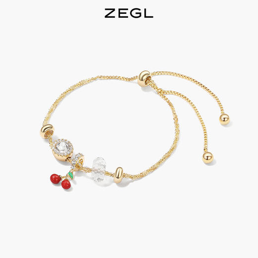 ZEGL红色小樱桃手链女生ins小众设计高级感新年闺蜜手饰生日礼物 商品图5