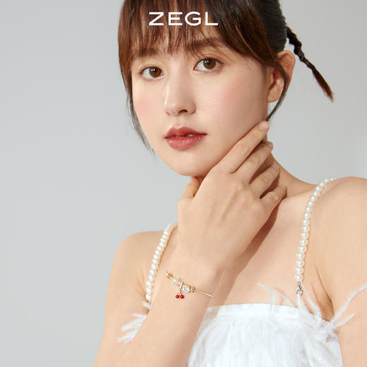 ZEGL红色小樱桃手链女生ins小众设计高级感新年闺蜜手饰生日礼物 商品图2