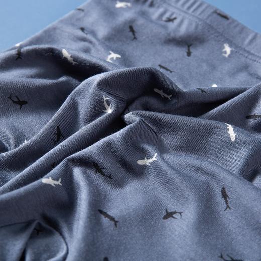 男士莫代尔鲨鱼水母印花冚头平角内裤3274/3261/93262/73261 商品图4