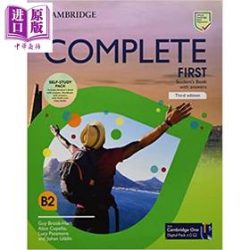 【中商原版】剑桥Complete First Third Edition Self-study Pack FCE考试 B2自学套装 学生用书练习册有答案配音频