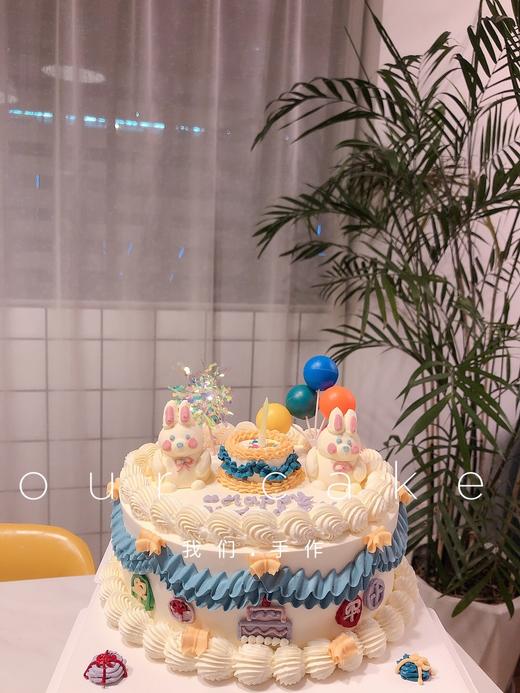 两只小兔兔复古蛋糕-低糖处理无添加 商品图3