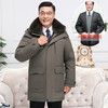 新款加厚可脱卸内胆中老年羽绒服男中长款大码爸爸装羽绒冬装 商品缩略图3