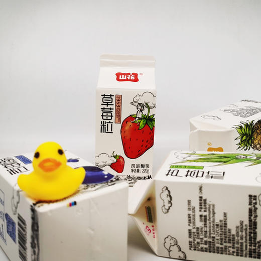 6盒以上包邮山花牛奶屋顶盒系列低温酸奶风味酸乳四口味220g