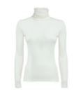 Miasuki - Dulcie Cashmere-Silk Turtle-Neck Layer - White - 女装 - 针织衫 - 白色
