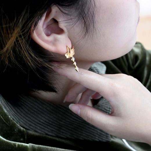 杏福银杏叶耳环【定制】 商品图2