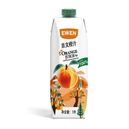 意文（EWEN） 塞浦路斯进口 橙汁 1L/盒 商品图5