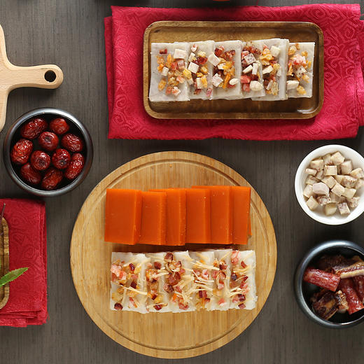 佳宁娜 2026贺年年糕 春节送礼椰汁年糕腊味萝卜芋头糕礼盒装1000克 商品图5