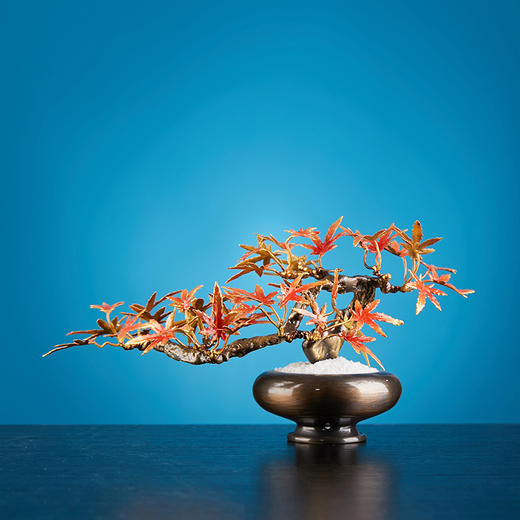 朱府铜艺《枫韵》大师亲制意铜家居高端纯铜摆件风水盆景办公室 商品图1