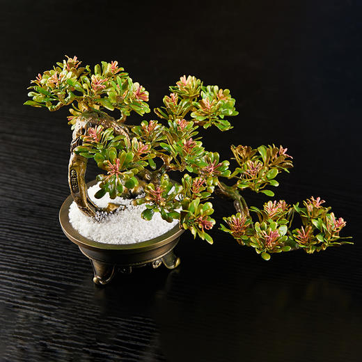 朱府铜艺《玉兰花开》大师亲制意铜家居高端纯铜摆件工艺品盆景 商品图4