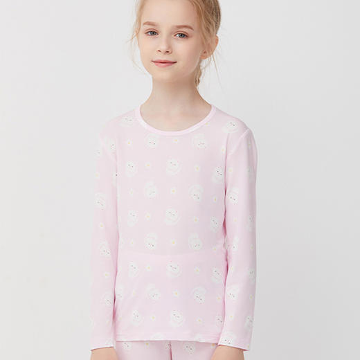 天空之城-AIMER KIDS-樱花猫女孩保暖套装 商品图3