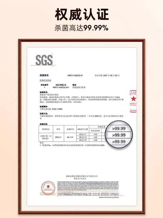 张小泉智能消毒刀架等离子高温烘干家用小型筷筒刀具杀菌器刀筷架 商品图6