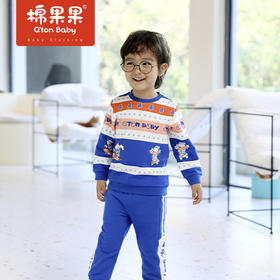 商场同款棉果果春季男童小毛圈圆领套头卫衣M112180222083