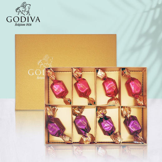 美国歌帝梵金喜立方巧克力礼盒8颗装60g 松露形黑巧克力&松露形牛奶巧克力 045316 商品图0