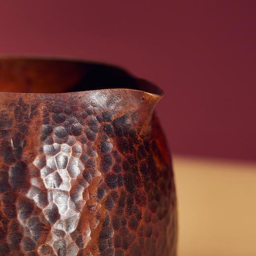 朱府铜艺 纯铜公道杯纯手工紫铜茶壶茶漏分茶器茶滤公杯 商品图2