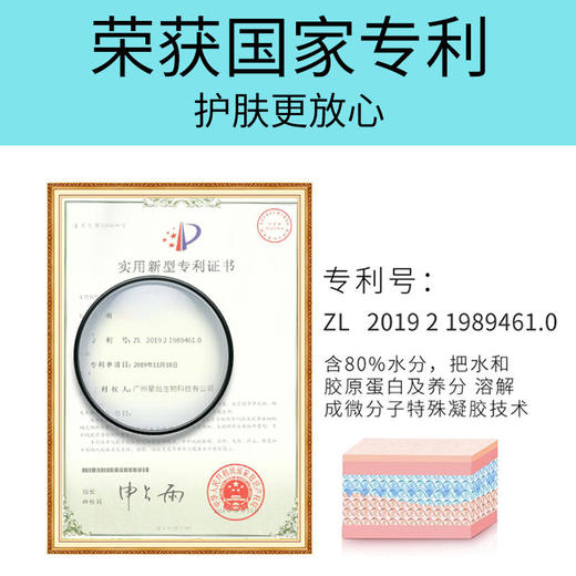 【国家专利V脸提拉】朱丹、叶一茜推荐亲水凝胶固态精华紧致提拉打造小V脸专利爆款挂耳V脸面膜 商品图3