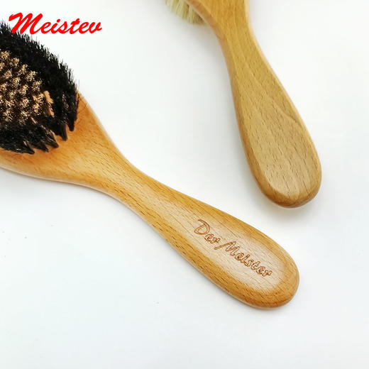 宠物黑铜丝梳 猪鬃毛梳 丹麦赛场专业柄梳 商品图3