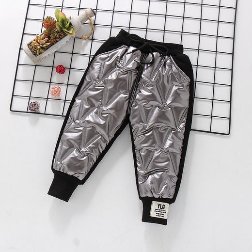 【聚暖锁温 简约洋气】冬季新款加绒加厚裤儿童裤子小童百搭休闲棉裤男童女童保暖裤童装 商品图5