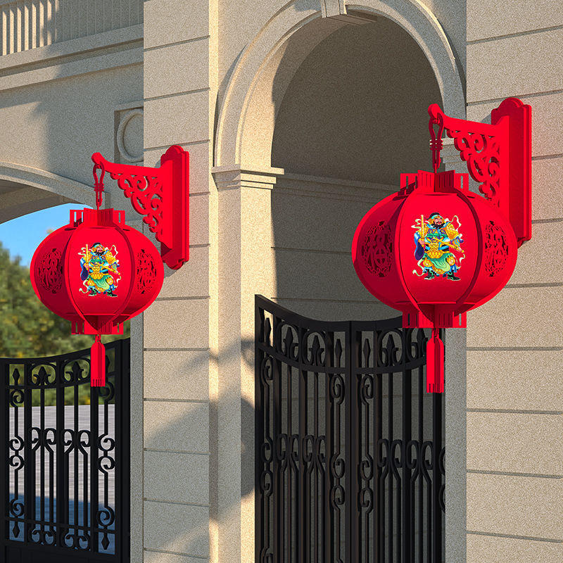 门神对联2022年春联虎年春节新年创意农村防盗门画门贴尉迟恭秦琼