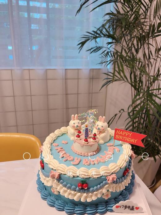 两只小兔兔复古蛋糕-低糖处理无添加 商品图2