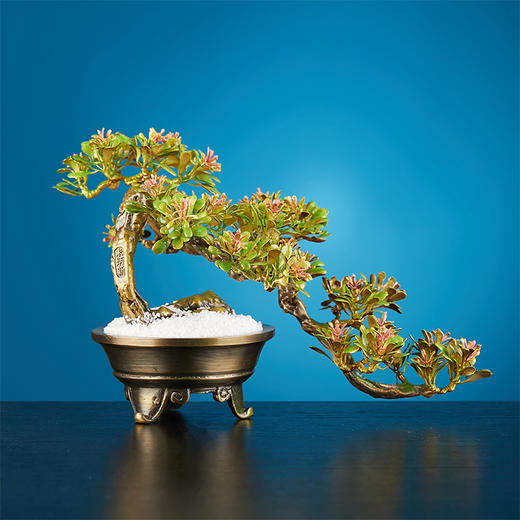 朱府铜艺《玉兰花开》大师亲制意铜家居高端纯铜摆件工艺品盆景 商品图1