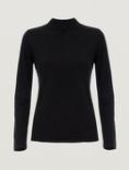 Miasuki - Faran Cashmere Round-Neck Layer - Black - 女装 - 针织衫 - 黑色 商品图0