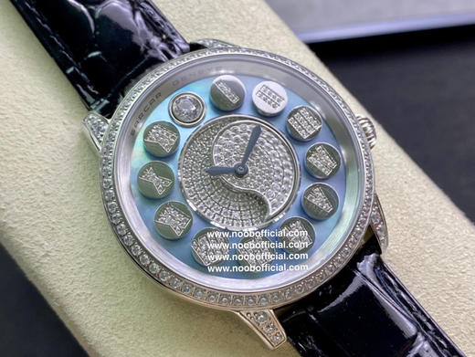 Sarcar【豪门世家】被誉为“梦想缔造者”的瑞士珠宝腕表大师为女性独家推出风格独特，蕴涵珠宝。传统的圆形表盘以旋转的纸牌为特色 商品图1