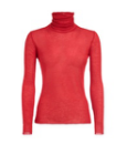 Miasuki - Dulcie Cashmere-Silk Turtle-Neck Layer - Red - 女装 - 针织衫 - 红色