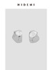 HIDEMI 不规则开口圆形宽面耳环 金色/银色 商品缩略图6