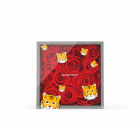 ROSEONLY诺誓 永生玫瑰-玫瑰公仔 幸福虎 虎年礼遇