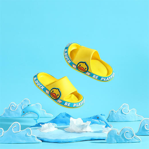 B.Duck小黄鸭童鞋四季拖鞋20-34 B1315931 商品图3