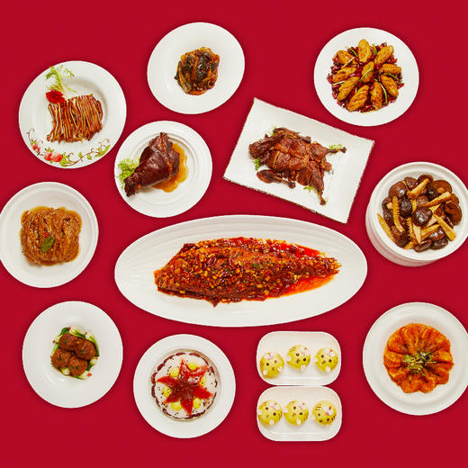 德团圆臻品家宴 十道菜 两款主食 半成品  1月20日开始发货 商品图0