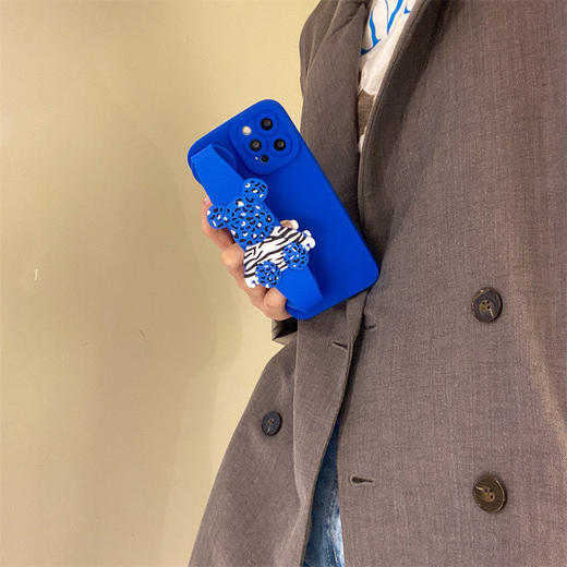 克莱因蓝暴力熊腕带华为p50手壳mate40/30pro硅胶nova8/7se软套 商品图2