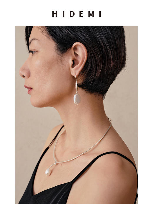 HIDEMI 异形珍珠简约项圈 商品图2