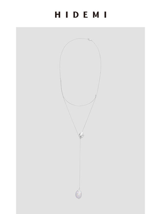 HIDEMI 异形珍珠设计感长款项链 商品图0