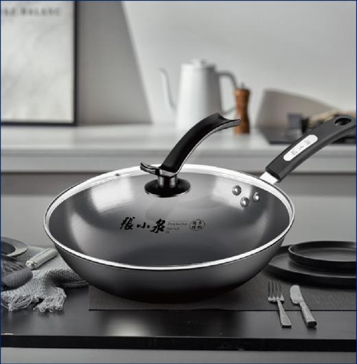 张小泉万家简品精铁炒锅 厨房炒锅 烹饪烧水 商品图0