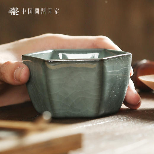 哥窑锦绣宋纹静空杯（缺货） 商品图1