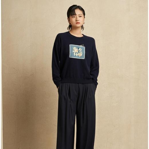 3楼鄂尔多斯1980女款羊绒套衫 商品图0