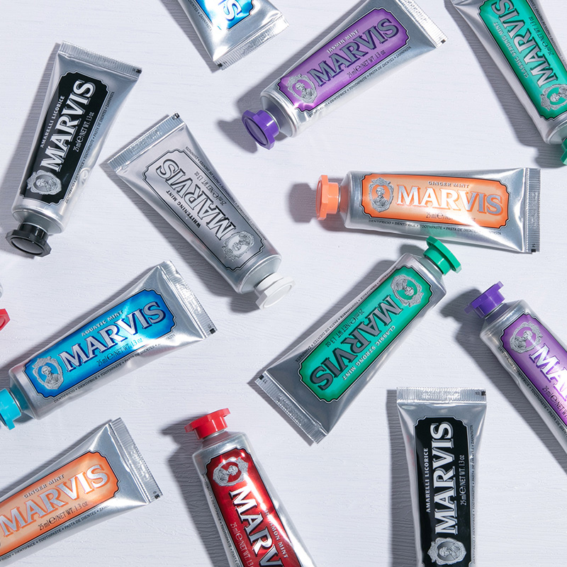 【可可推荐】Marvis玛尔仕 70年历史意大利国民品牌 牙膏中的“爱马仕” 清新口气 低泡护龈 预防龋齿 85ml 9种口味