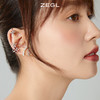 ZEGL设计师新年系列蝴蝶结耳夹女无耳洞耳骨夹雪花耳挂耳环耳饰品 商品缩略图2