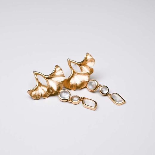 杏福银杏叶耳环【定制】 商品图0